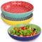 Potted Pans Large Serving Bowls for Entertaining - 3p Colorful 2.9qt Boho Dishes
